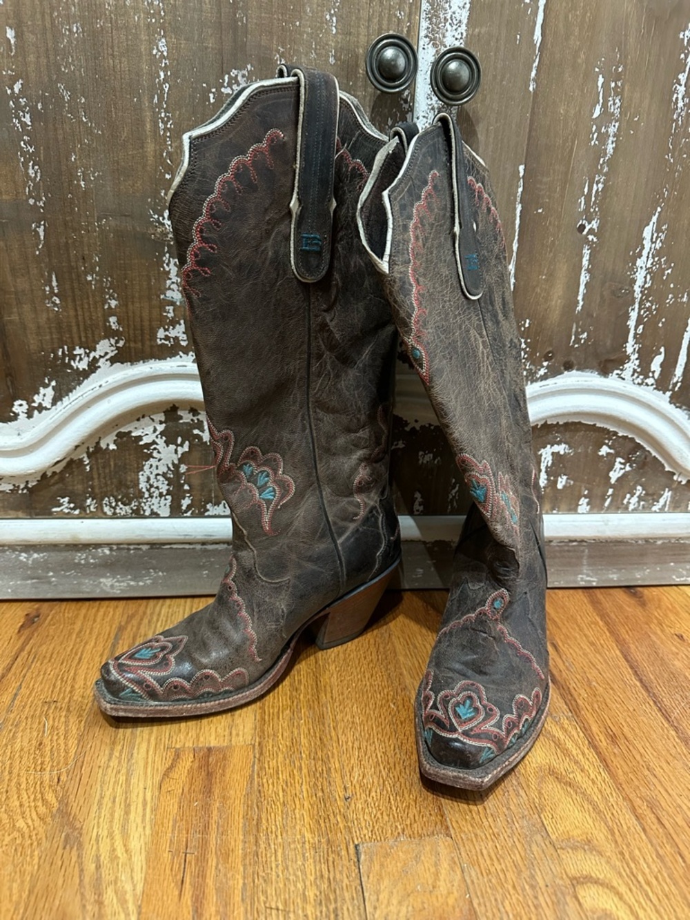 Ladies 7 Tony Lama Black Label Western Cowboy Boots